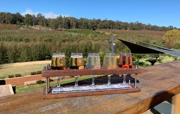 Lunch with a view at Core Cider House