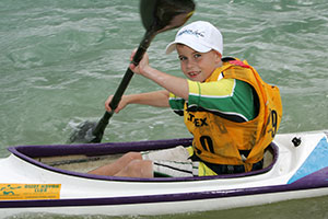 Child rowing