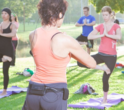Yoga in the park image